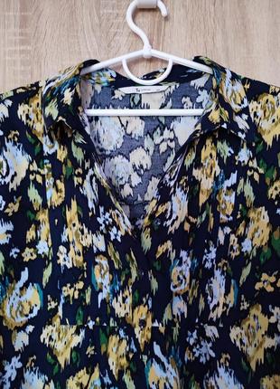 Стильна натуральна сорочка рубашка блуза блузка розмір 54-562 фото