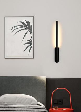 Бра настенное led c21-600-bk-k черный 60х6х6 см.