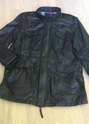 Куртка шкіряна довга великого розміру і росту louis croft туреччина2 фото