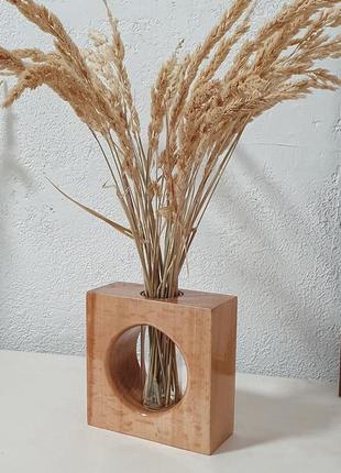 Декоративна ваза ручної роботи з дерева4 фото