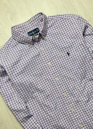 Мужская премиальная рубашка polo ralph lauren, размер xl2 фото