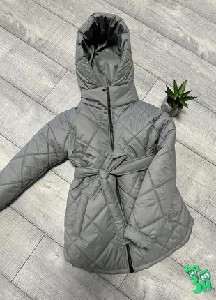 Демі / демісезонна / весняна стьобана куртка на блискавці