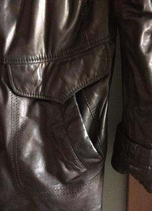 Куртка кожаная длинная большого размера и роста  louis croft  турция5 фото