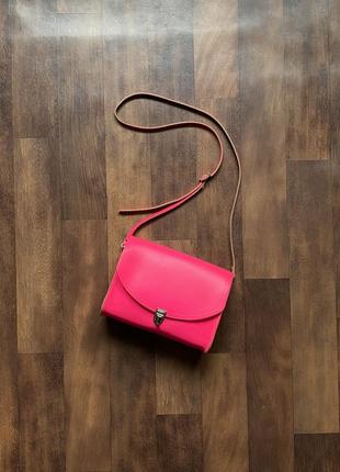 Рожева шкіряна сумка the cambridge satchel company хендмейд з британії оригінал