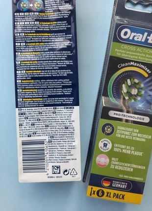 Oral-b/braun crossaction black! оралб чорні! змінні насадки!5 фото