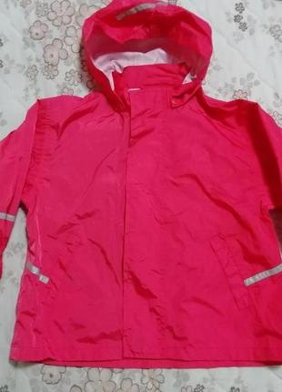 Куртка вітровка дощовик з капюшоном унісекс impidimpi на 3-4 роки 98-104см