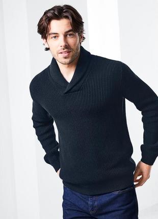 В'язаний теплий пуловер- светр з оригінальним коміром від tchibo (німеччина)