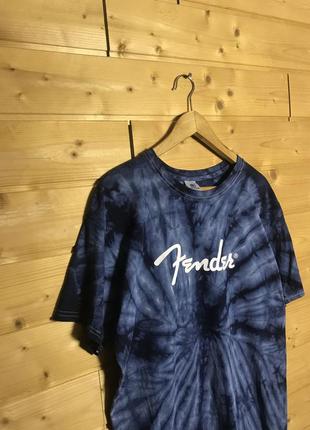 Fender tie dye футболка1 фото