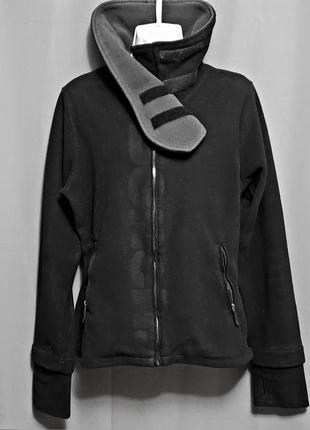Кофта флиска теплая спортивная куртка флиска на молнии bench l/original стильная необычная кофта1 фото