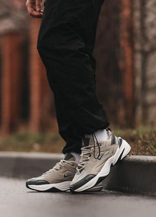 Кроссовки nike m2k tekno white grey black