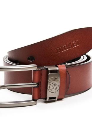 Ремінь шкіряний чоловічий ds-zk82356 light-brown