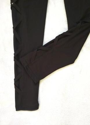 Стильні штани легінси по фігурі/черные лосины/легинсы5 фото
