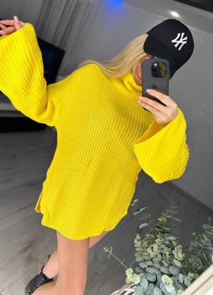 Вязаная туника под горло