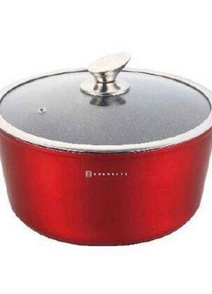 Казан ал. 3,2л мармурове покриття зі скл. кришкою eb-7409 тмedenberg