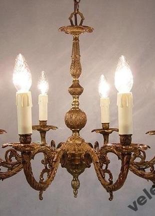 Люстра латунная, швеция 1930 - 1940-й год