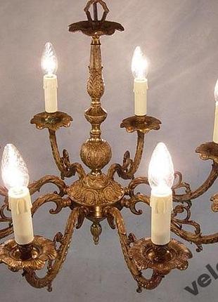 Люстра латунная, швеция 1930 - 1940-й год