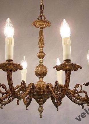 Люстра латунная, швеция 1930 - 1940-й год