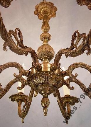 Люстра латунная, швеция 1930 - 1940-й год