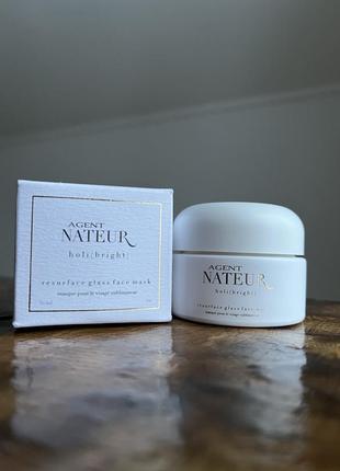 Антивозрастная омолаживающая маска для лица agent nateur holi (bright) resurfacing glass face mask