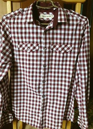 Рубашка river island, рубашка в клетку,рубашка в клетку, мужские рубашки river island