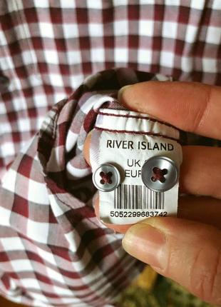 Рубашка river island, рубашка в клетку,рубашка в клетку, мужские рубашки river island4 фото