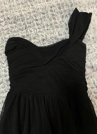 Пышное корсетное черное платье2 фото