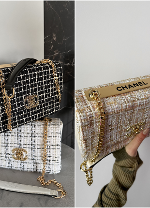 Новинка!! сумочка  tweed твидовая, беж, черная, бежевая, синяя.