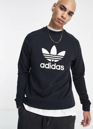 Черный свитшот adidas originals adicolour оригинал новый