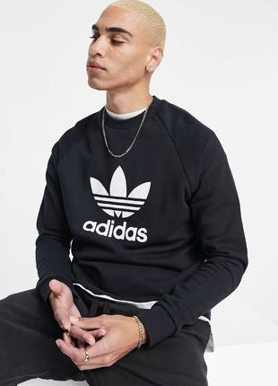 Черный свитшот adidas originals adicolour оригинал новый3 фото