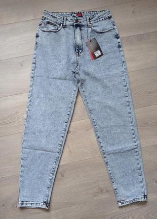 Круті джинси мом relucky блакитного кольору