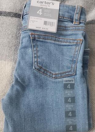 Продам нові фірмові джинси carters 4t, 4 года зріст 104 для дівчинки чи хлопчика