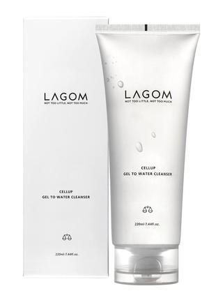 Нежный гель для умывания 170 мл lagom cellup gel to water cleanser