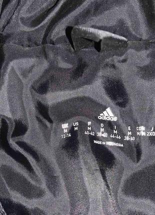 Зимняя стеганая черная пуховая куртка adidas размер u914 состояние новой вещи2 фото