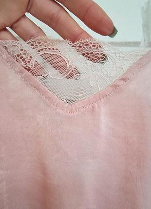 Ніжна рожева майка блуза3 фото