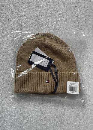 Новая зимняя шапка tommy hilfiger ( tommy flag beanie hat ) с америки8 фото