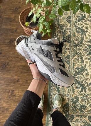 Мужские кроссовки nike m2k tekno grey black 43-44-45-46