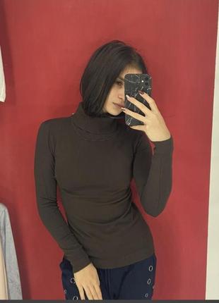 Коричневая водолазка италия