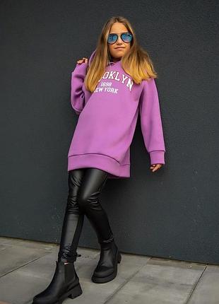 Теплий худі підлітковий, преміум якості (оверсайз)