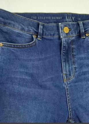 Женские джинсы цвет темно-синий. бренд oasis размер м - l. джинсы скины2 фото