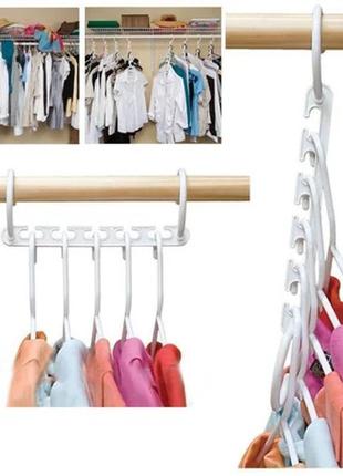 Wonder hangers, органайзер для вешалок, органайзер для шкафа, вешалка для одежды9 фото