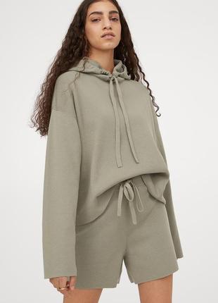 Шорты вязаные свободного кроя "h&m cashmere blend"