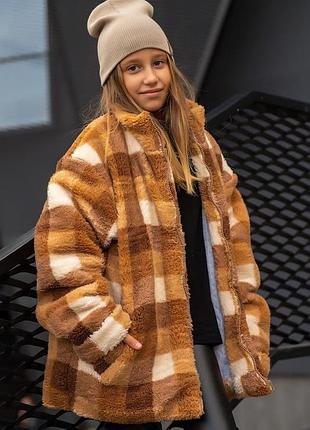 Підліткова тепла куртка з еко хутра