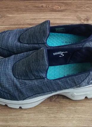 Кроссовки мокасины skechers go walk 3. размер 39.