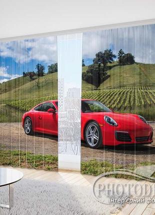 Фото шторы "порше каррера"- любой размер! читаем описание!