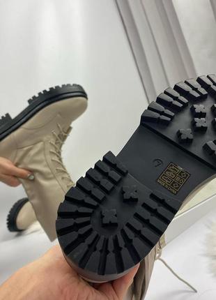Новые женские ботинки сапоги берцы на тракторной подошве plt зимние весенние осенние6 фото