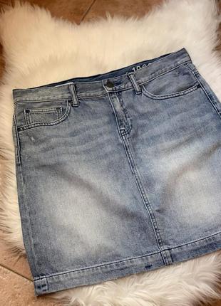 Актуальная базовая джинсовая короткая юбка от gap4 фото
