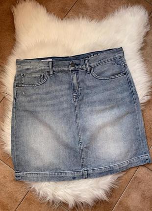 Актуальная базовая джинсовая короткая юбка от gap1 фото