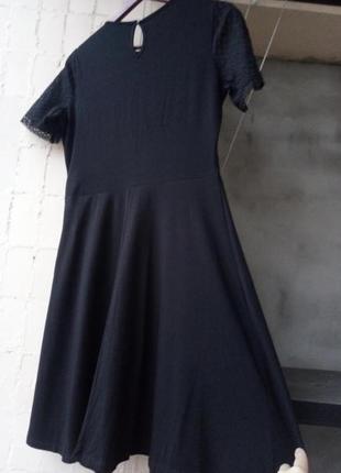 Сукня чорна з гіпюром дороті перкінс3 фото
