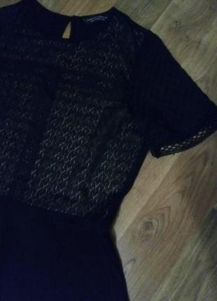 Сукня чорна з гіпюром дороті перкінс7 фото
