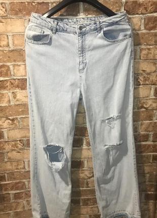 Стильні джинси палаццо по фігурі великий розмір від de facto